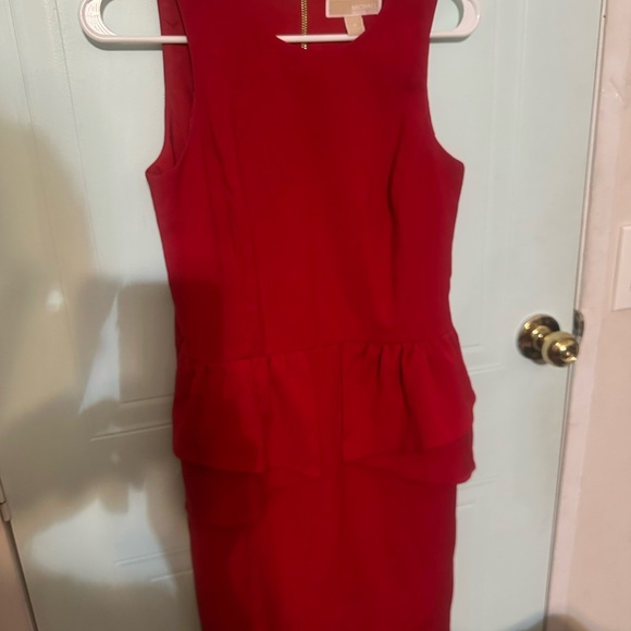 Michael Kors Vibrant Red Midi Dress - Picture 1 of 4